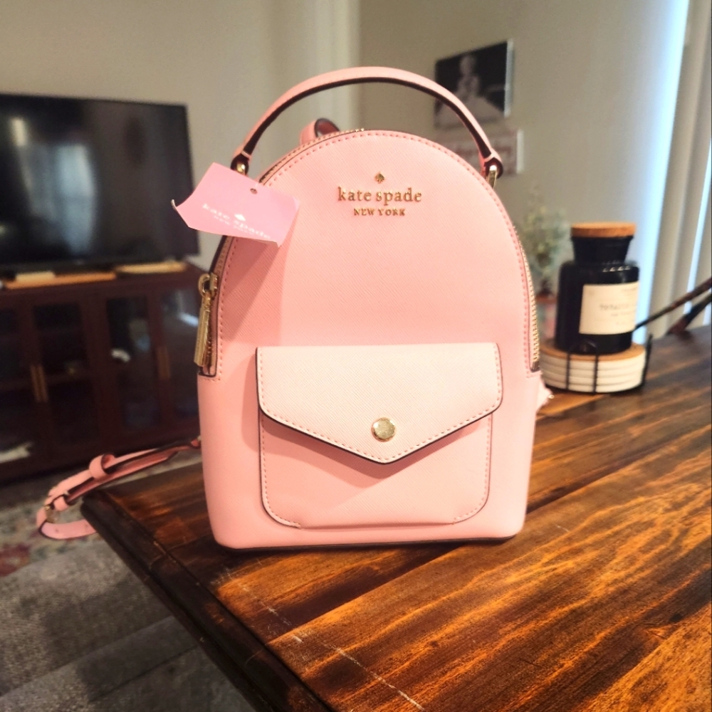 Kate Spade Mini bookbag Purse pink